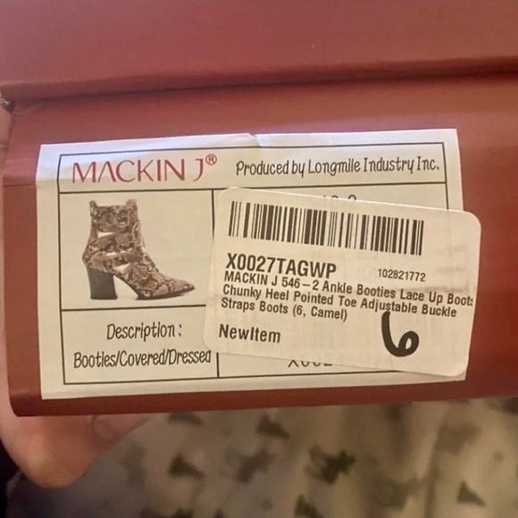 WOMENS BOHO western FAUX PYTHON LACE UP HEELED ANKLE BOOTIES | Size 6 - NWOT - Picture 11 of 12